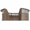 Linea Italia Reception Desk 11.1 ft D X 46 in H, 11.8 ft W X Thermofused Laminate, Clear, Walnut ZUI319 - alternate 5